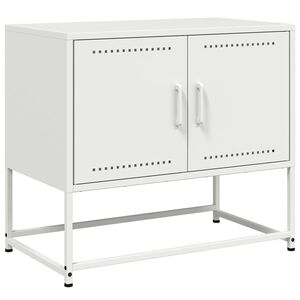 vidaXL TV skapītis, balts, 68,5x39x60,5 cm, tērauds