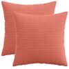 vidaXL Spilvenu pārvalks 2 pcs HEERLEN Sarkans oranžs 50 x 50 cm