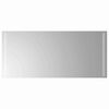 vidaXL LED vannas spogulis Caurspīdīgs 90 x 40 cm rūdīts stikls