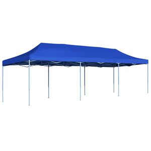 vidaXL saliekama svinību nojume, 3x9 m, zila
