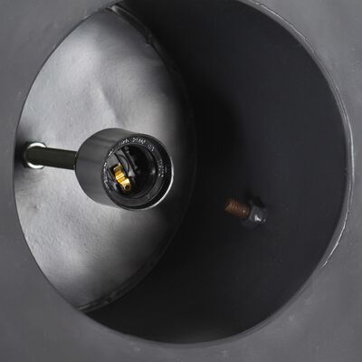 vidaXL griestu lampa, industriāls dizains, pelēka, 25 W, 52 cm, E27