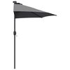 vidaXL Dārza parasols Antracīts 294 x 150 x 223 cm audums