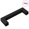 vidaXL Mēbeļu rokturis 530 gab. Melns 105 x 12 x 36 mm Dzelzs