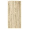 vidaXL grāmatu plaukts ar durvīm, ozola krāsa, 204x37x75 cm, koks