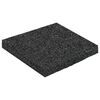 vidaXL Gumijas granulu terases paklājs Melns 9 x 9 x 0,8 cm Gumija