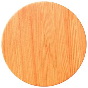 vidaXL galda virsma, vaska brūna, apaļa, &Oslash;30x2,5 cm, priedes masīvkoks