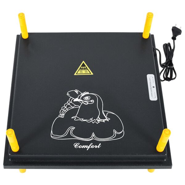 vidaXL sildošā plāksne cāļiem un pīlēm, 40x40 cm