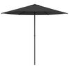 vidaXL Dārza parasols 230 x 230 cm Poliesters Taisnstūra Antracīta