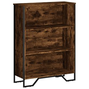 vidaXL grāmatplaukts, ozola krāsa, 80x31x106 cm, inženierijas koks