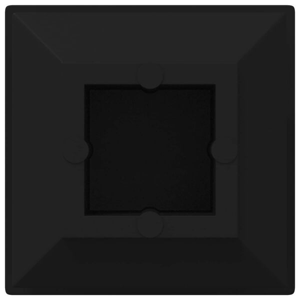 vidaXL Beigu vāciņi 12 pcs Melna 15 x 15 x 15 mm PP