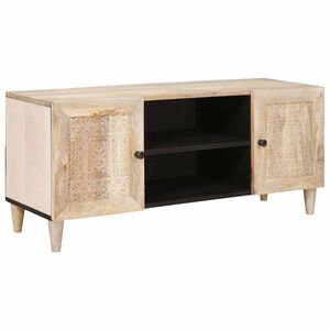 vidaXL TV vienības ar plauktu Balts 105 x 33 x 46 cm Inženierijas koks