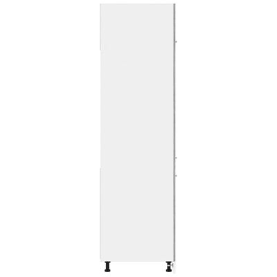 vidaXL ledusskapja skapis, pelēks, 60x57x207 cm, inženierijas koks