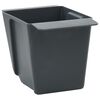 vidaXL Ziedu kastes Eiro paletēm 12 pcs Pelēka 13,5 x 9 x 9,5 cm