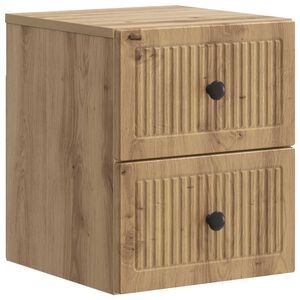vidaXL Sienā stiprināms nakts skapis Artisan Ozols 33 x 34,5 x 40 cm