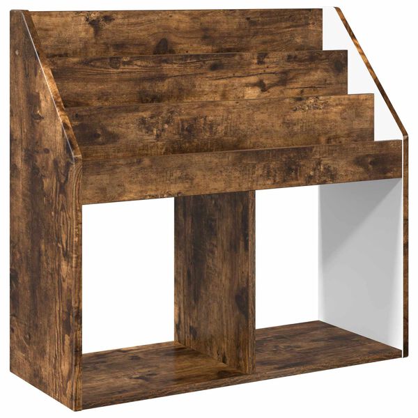 vidaXL Bērnu grāmatplaukts Dūmaka ozols 72,5 x 29,5 x 69 cm