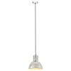 vidaXL griestu lampa, sudraba krāsā, apaļa, 25 W, 28,5 cm, E27