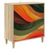 vidaXL Puse BONN Sonoma 69 x 33 x 75 cm Inženierijas koks