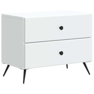 vidaXL Nakts skapītis Balts 62 x 34,5 x 47,5 cm Inženierijas koks
