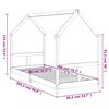 vidaXL bērnu gultas rāmis, 80x200 cm, priedes masīvkoks
