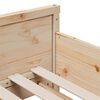 vidaXL Gultas rāmis ar matraci Brūna 80 x 200 cm Ciets priedes koks