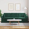 vidaXL Dīvāns Tum&scaron;i zaļ&scaron; 228 x 78 x 80 cm Samts