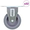 vidaXL 32 fiksēti riteņi 75 mm