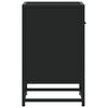 vidaXL naktsskapī&scaron;i, 2 gab., melni, 40x31x50 cm, inženierijas koks
