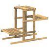 vidaXL Augu statīvs Balts 82 x 36 x 60 cm Cietā akācijas koks