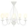 vidaXL Lustra E14 Metāls Balts &Oslash; 52 x 47 cm