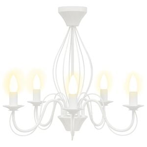 vidaXL Lustra E14 Metāls Balts &Oslash; 52 x 47 cm
