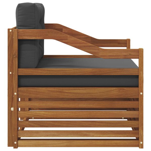 vidaXL Āra dīvānu komplekts Cietā akācijas koks Dabiska