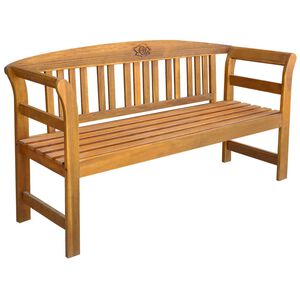vidaXL dārza sols, 157 cm, akācijas masīvkoks