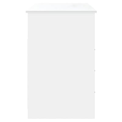 vidaXL rakstāmgalds ar atvilktnēm, balts, 102x50x76 cm