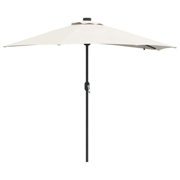 vidaXL Dārza parasols Smil&scaron;u 294 x 150 x 223 cm Poliesters un tērauds