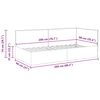 vidaXL Stūra gultas rāmis ar galvas klāju Pelēkbrūna 90 x 200 cm Samts