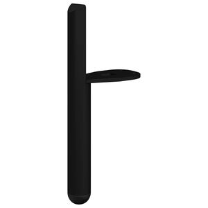 vidaXL Mēbeļu kājas 2 pcs Melna 66 x 36 x 160 mm Dzelzs