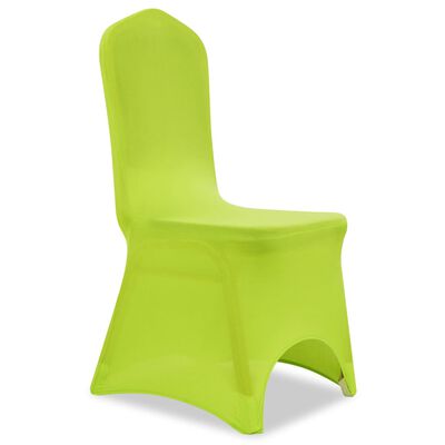 vidaXL elastīgi krēslu pārvalki, 4 gab., zaļi
