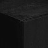 vidaXL kumode, melna, 90x33x75 cm, inženierijas koks