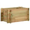 vidaXL Dārza paaugstināta dārzeņu gulta Zaļa 80 x 80 x 32 cm