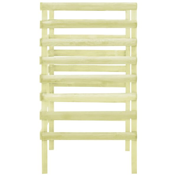 vidaXL konteineru nojume, zaļa, 70x80x150 cm, impregnēts priedes koks