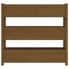vidaXL puķu kaste, 112x25x104,5 cm, priedes masīvkoks, medus brūna