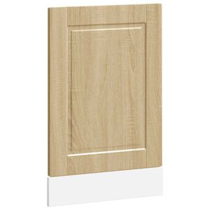 vidaXL trauku mazgājamās ma&scaron;īnas panelis Porto ozolkoka 45x1,5x57 cm