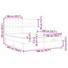 vidaXL Osmaņu gultas rāmis ar matračiem tīri balts 200x200 cm