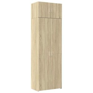 vidaXL skapis, ozolkoka krāsā, 70x42,5x225 cm, inženierijas koks