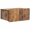 vidaXL Sienā stiprināms nakts skapis Vecs koks 49 x 34,5 x 24 cm