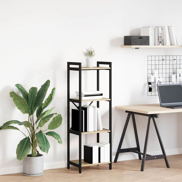 vidaXL Grāmatu plaukts Sonoma ozols 40 x 30 x 119 cm Inženierijas koks