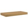vidaXL Sienas plaukts Pie sienas Brūna 50 x 23,5 x 3,8 cm