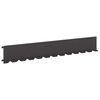 vidaXL Zāliena Apmale 20 gab. 102 x 15 x 4 cm Tērauds Melns