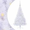 vidaXL Mākslīgā Ziemassvētku eglīte Balts 120 cm PVC un tērauds