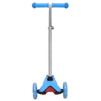 vidaXL bērnu skrejritenis, regulējama stūre, 3 riteņi, alumīnijs, zils